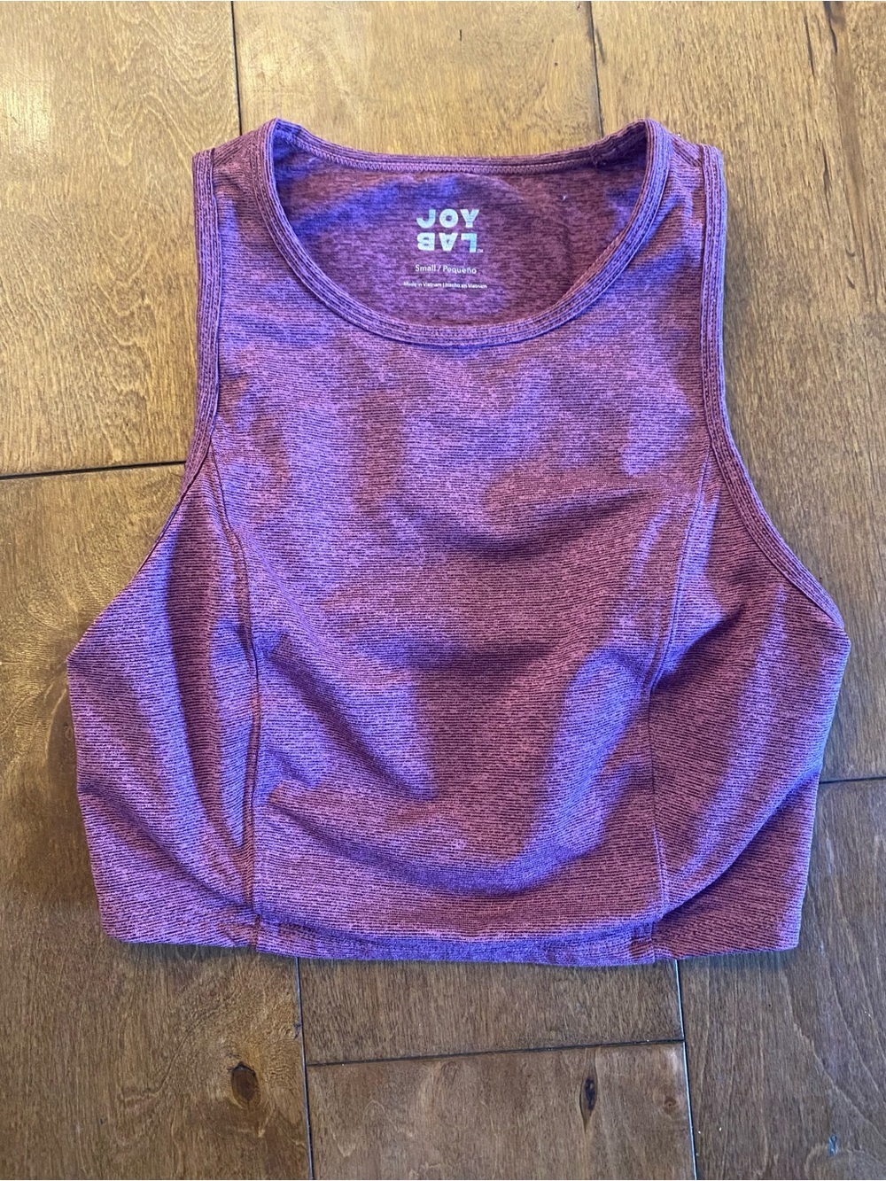 JOYLAB Purple Wine, High-Neck Crop size S like new!